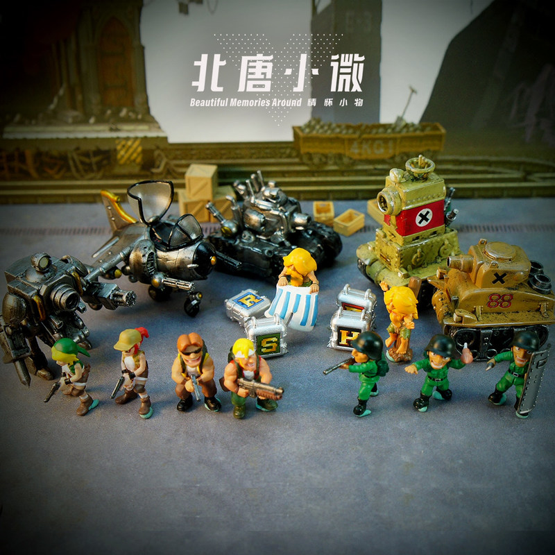 Model Kit Metal Slug - โมเดลโลหะ Beitang Xiaowei ขนาด 1/64 ของสะสมแอคชั่นฟิกเกอร์
