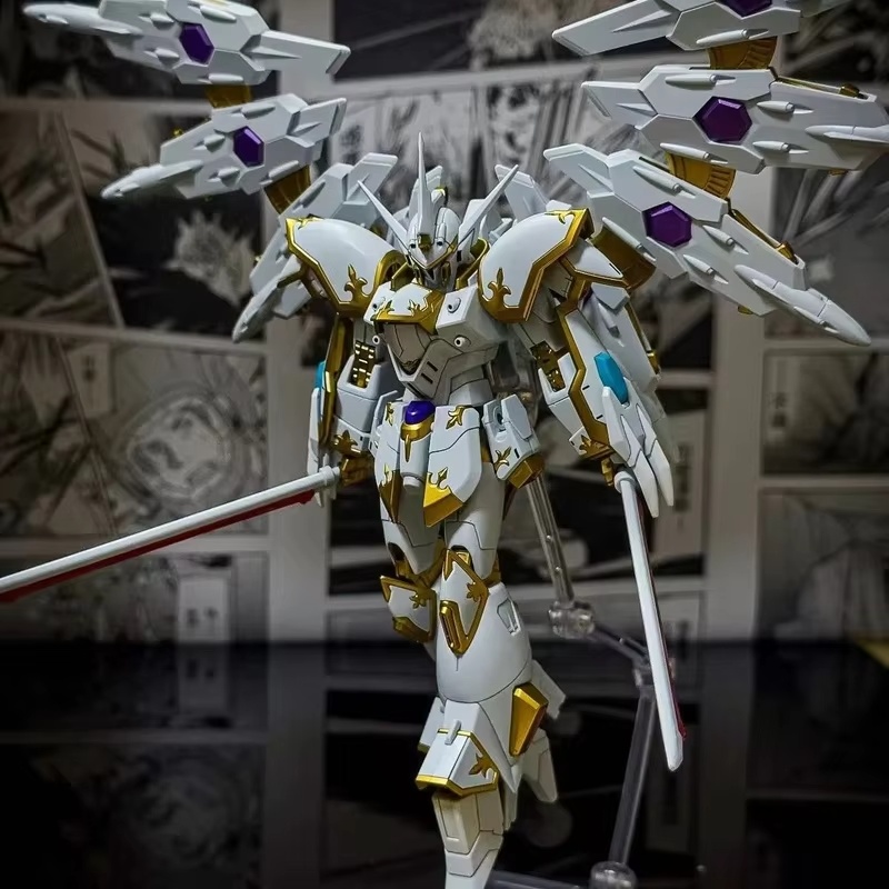 Model Kit Gurren Lagann - ชุดประกอบหุ่นยนต์ HG 1/144 Garuda Black Knight