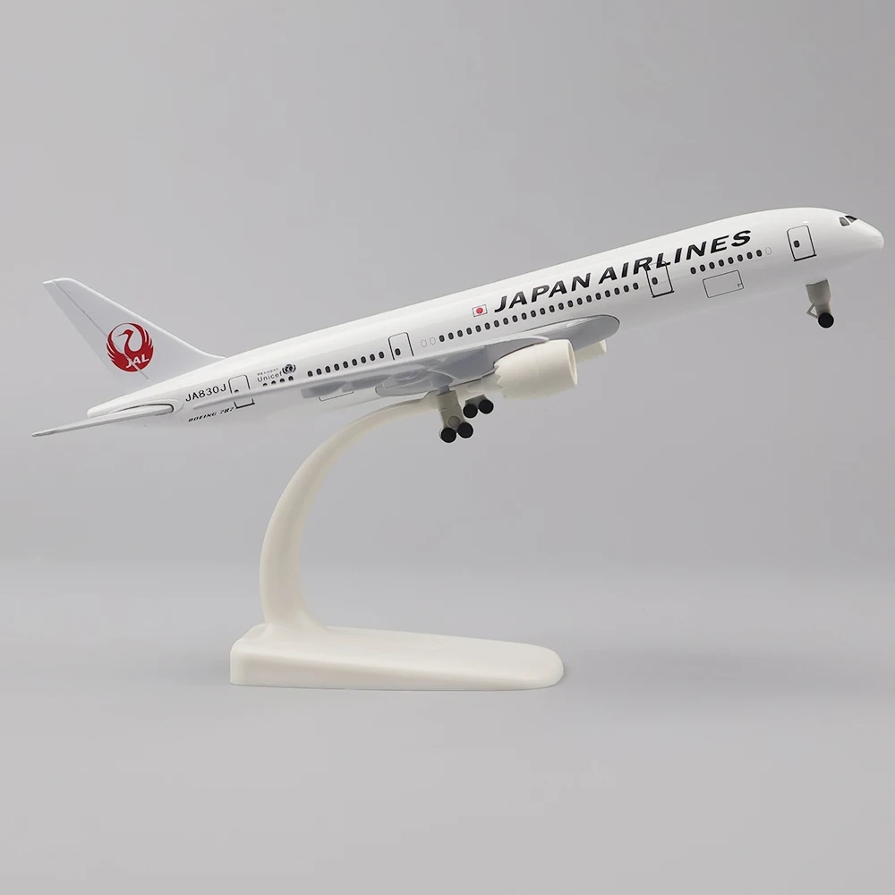 Model Kit Manual - 20ซม.เครื่องบินรุ่นของเล่นโลหะผสมโลหะAir Japan Airlines B787แอร์เวย์Diecastเครื่องบินอาคารชุดล้อสําหรับคอลเลกชันเครื่องบิน