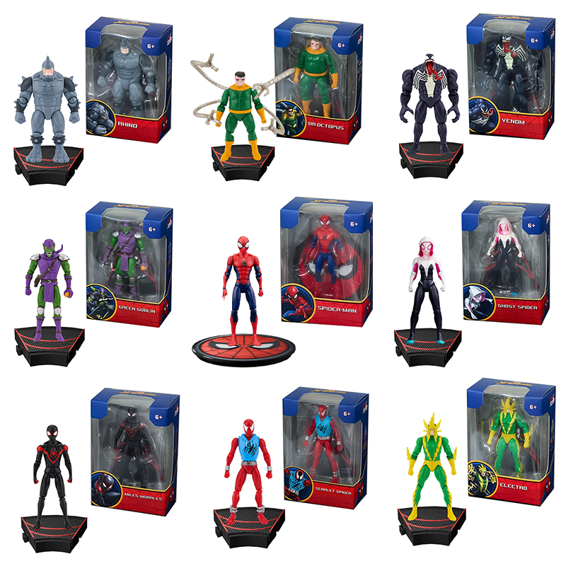 Model Kit Spiderman - ZDTDS ฟิกเกอร์อเวนเจอร์ขนาด 10 ซม. ไอรอนแมน สไปเดอร์แมน