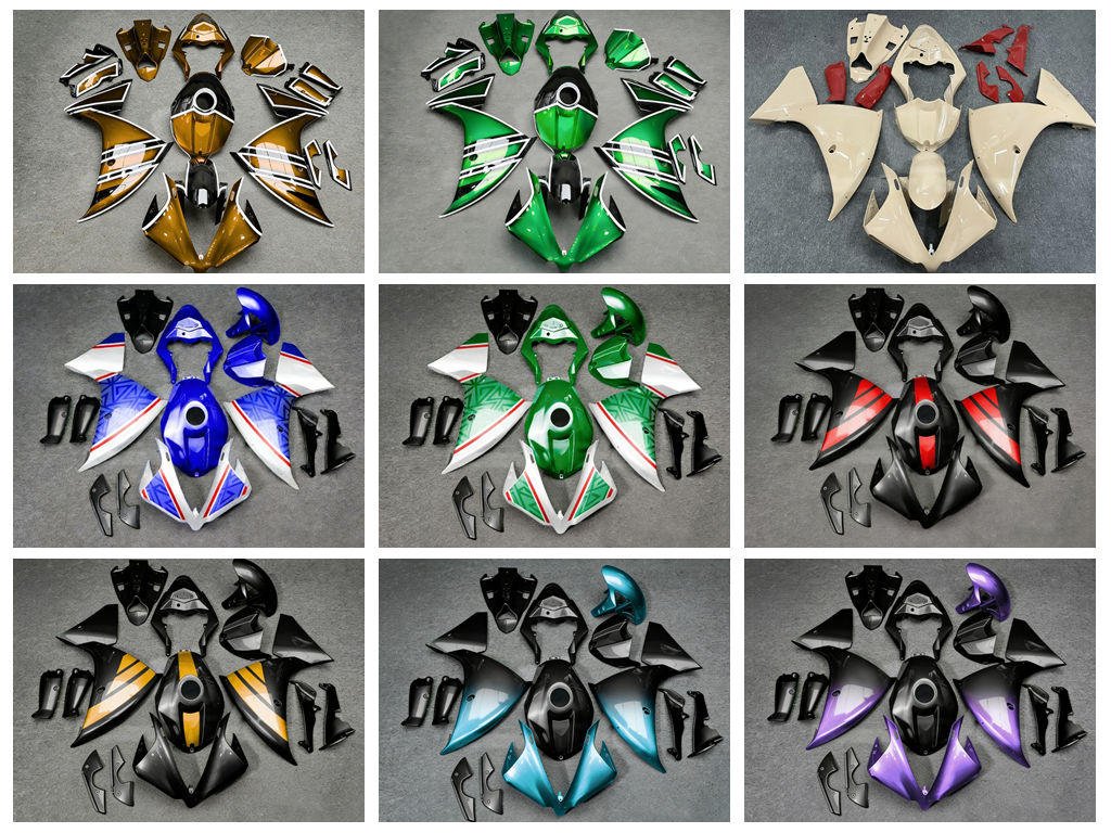Model Kit Yamaha R1 - ชุดแผงบังลม ABS ใหม่ 4 ชิ้น -