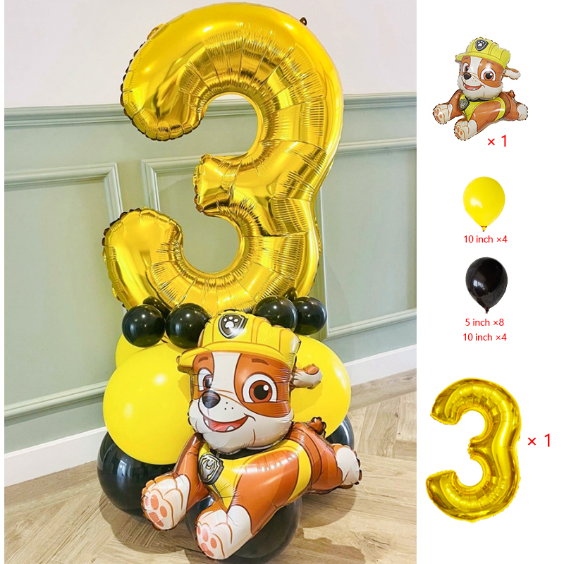 Model Kit Wall E - ชุดลูกโป่งการ์ตูน Paw Patrol 18 ชิ้น หมายเลข