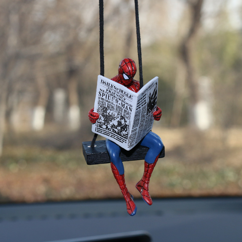 Model Kit Spiderman - Marvel Spider Man จี้รถฮีโร่ Avengers การ์ตูน