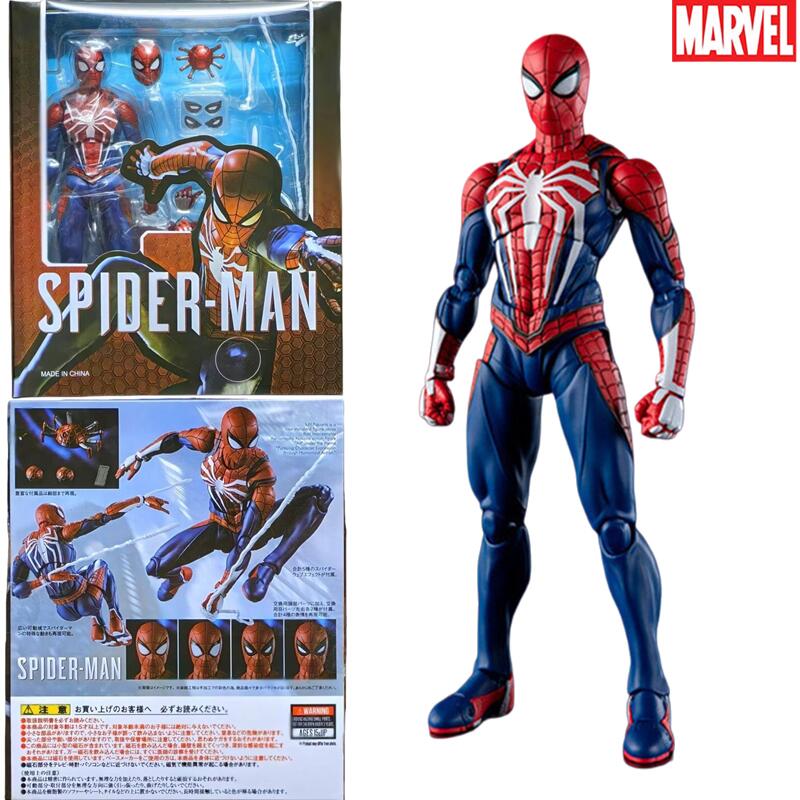 Model Kit Spiderman - SHF สไปเดอร์แมน PS4 แอคชั่นฟิกเกอร์ชุดเกราะขั้นสูง รุ่นเกมของปีเตอร์ ปาร์คเกอร์