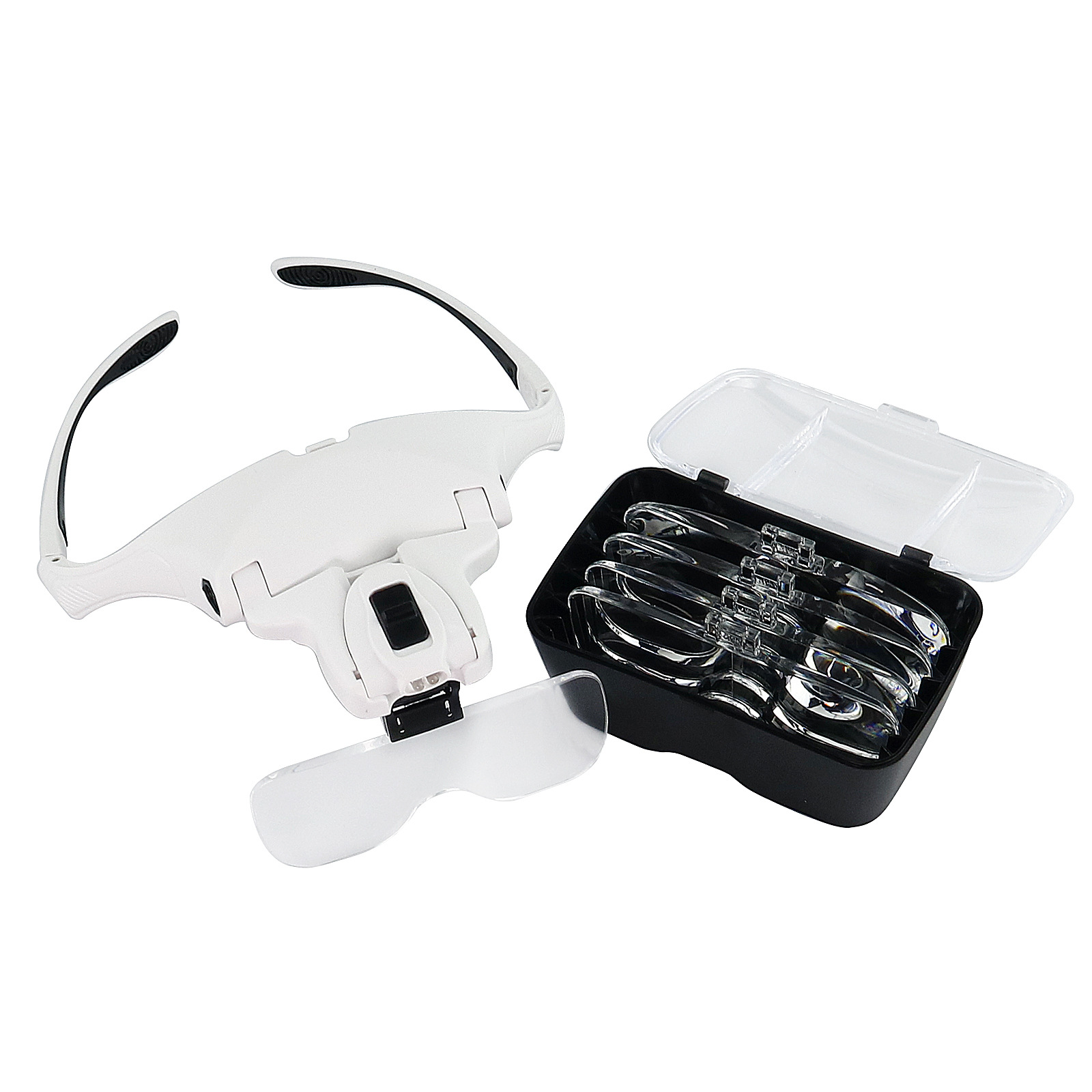 Magnifier With Light - 1.0X 1.5X 2.0X 2.5X 3.5X ปรับ