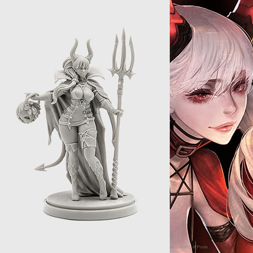 Model Kit Warhammer - ชุดโมเดลเรซิ่น KINGDOM DEATH KD Goddess Collection