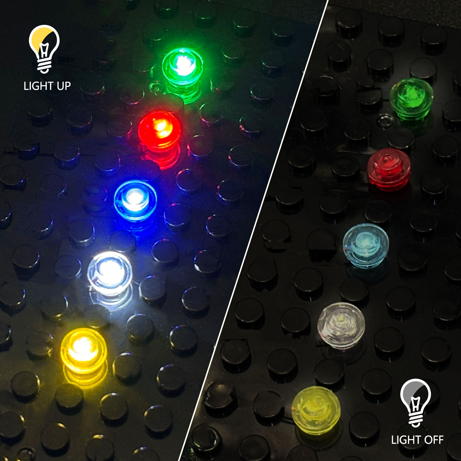 10 ชิ้นที่มีสีสันชุดไฟ LED, DI - Model Kit Manual บทวิจารณ์และราคา