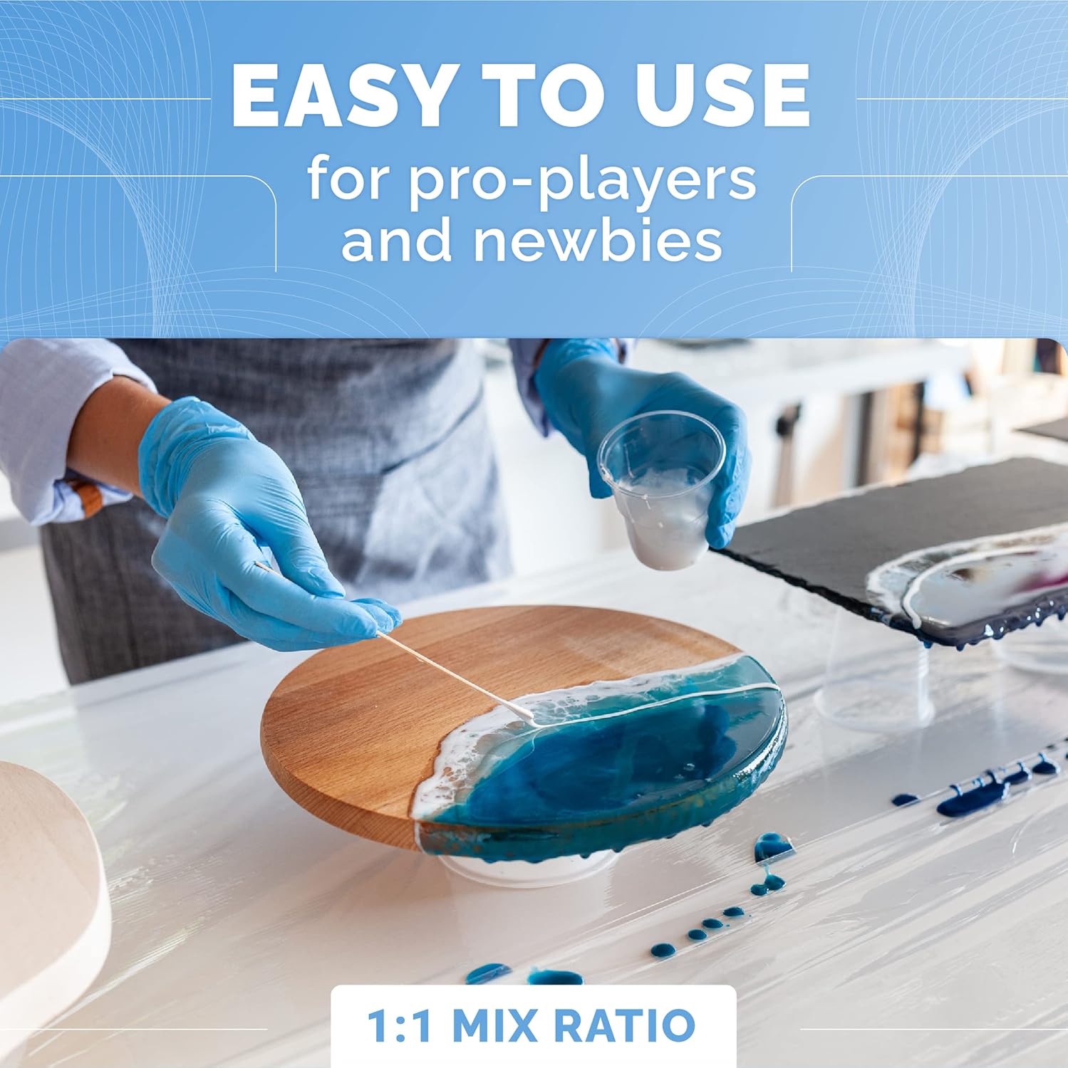 ชุดเรซินอีพ็อกซี่ใส 32 ออนซ์,  - Resin Kit Cast บทวิจารณ์และราคา