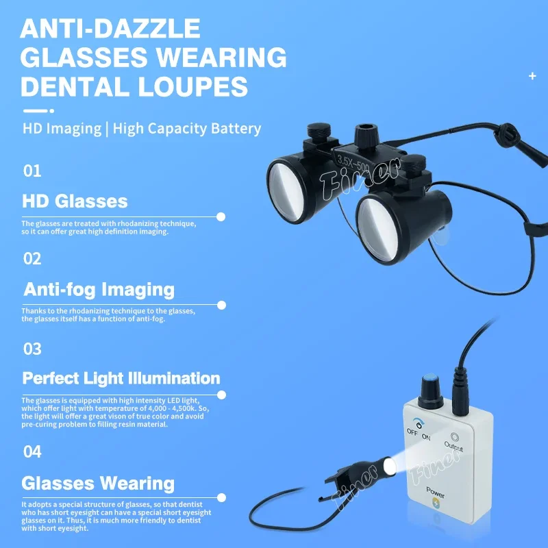 แว่นขยายสำหรับทันตกรรม Finer D - Magnifier With Light บทวิจารณ์และราคา