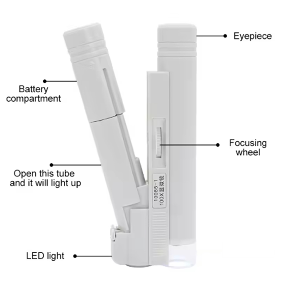 ABNJ กล้องจุลทรรศน์แบบใช้มือถื - Magnifier With Light บทวิจารณ์และราคา
