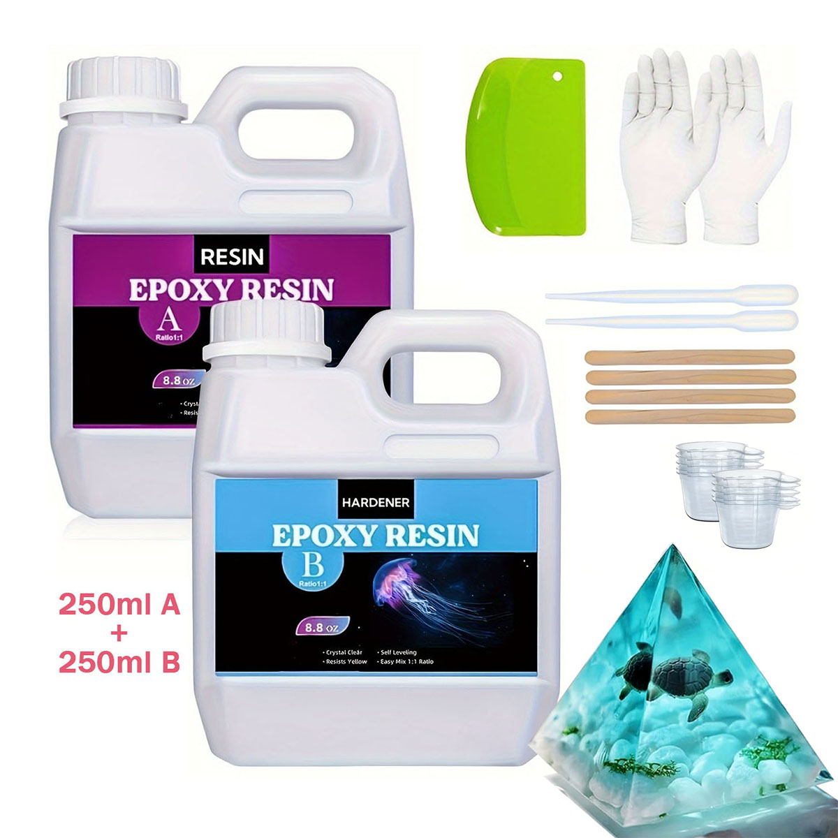 125 ml/250 ml Crystal Clear หล - Resin Kit Cast บทวิจารณ์และราคา