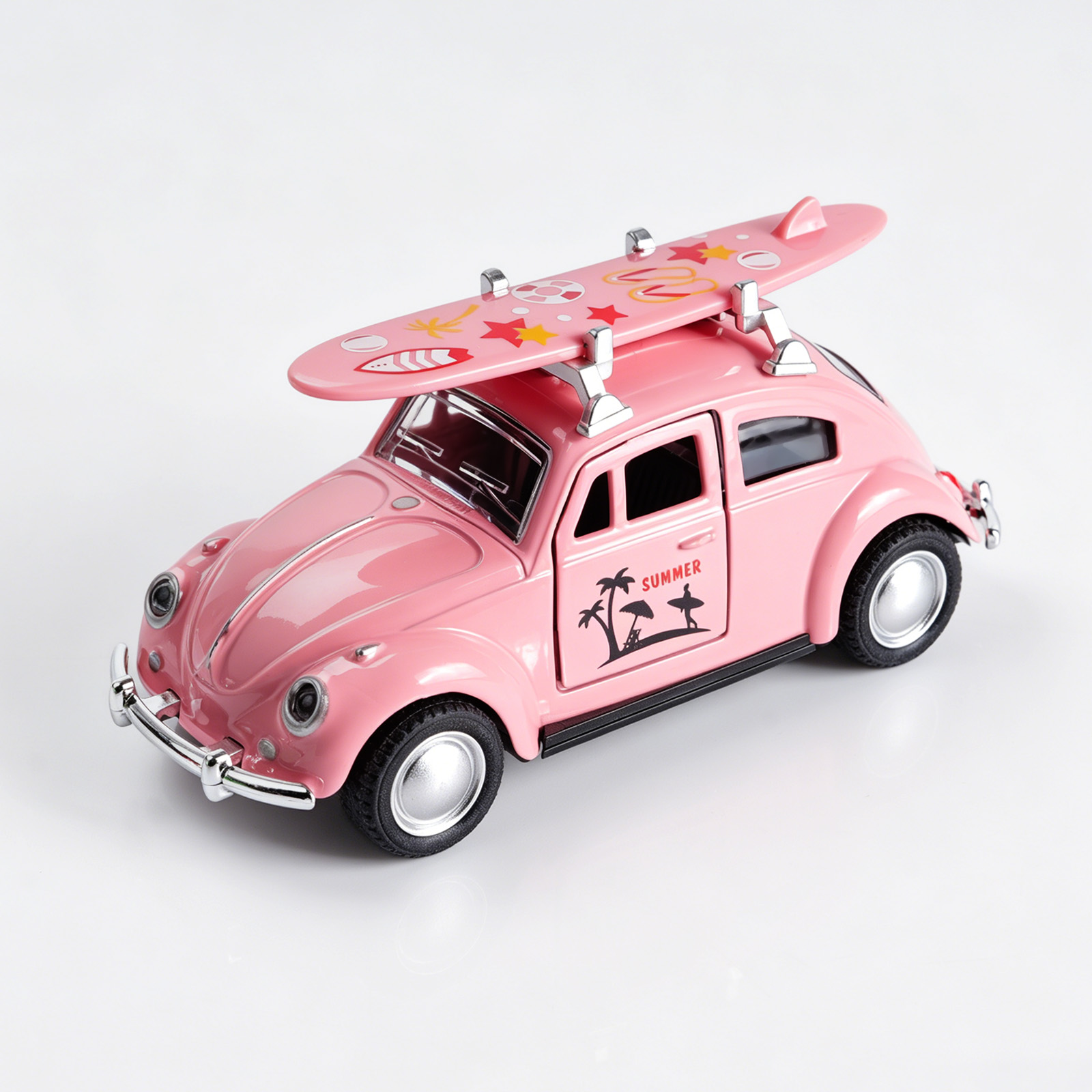 รถโมเดล Volkswagen Beetle สีชม - Model Kit Volkswagen บทวิจารณ์และราคา
