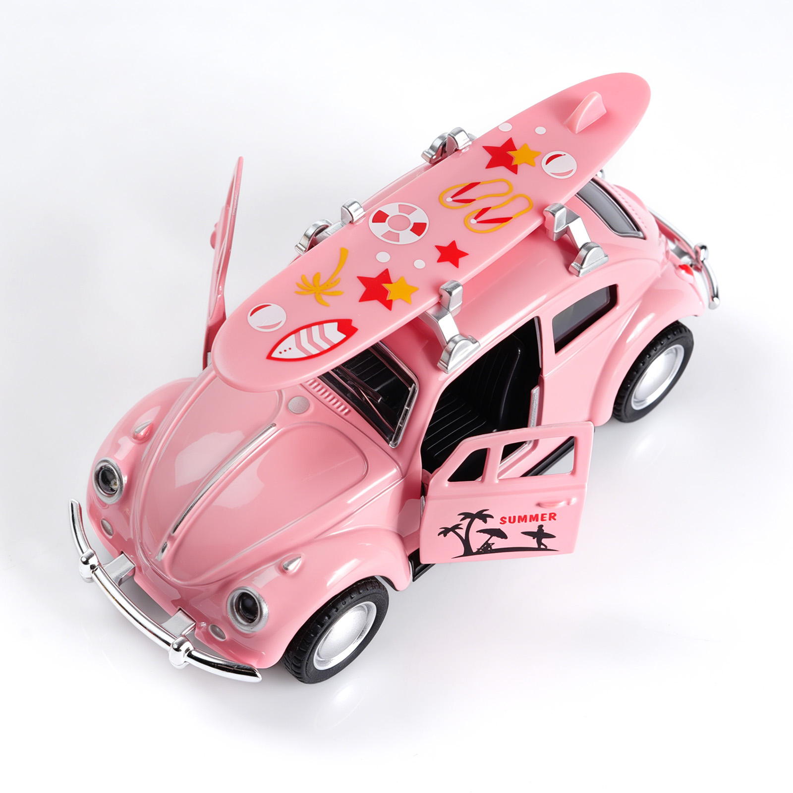 รถโมเดล Volkswagen Beetle สีชม - Model Kit Volkswagen บทวิจารณ์และราคา
