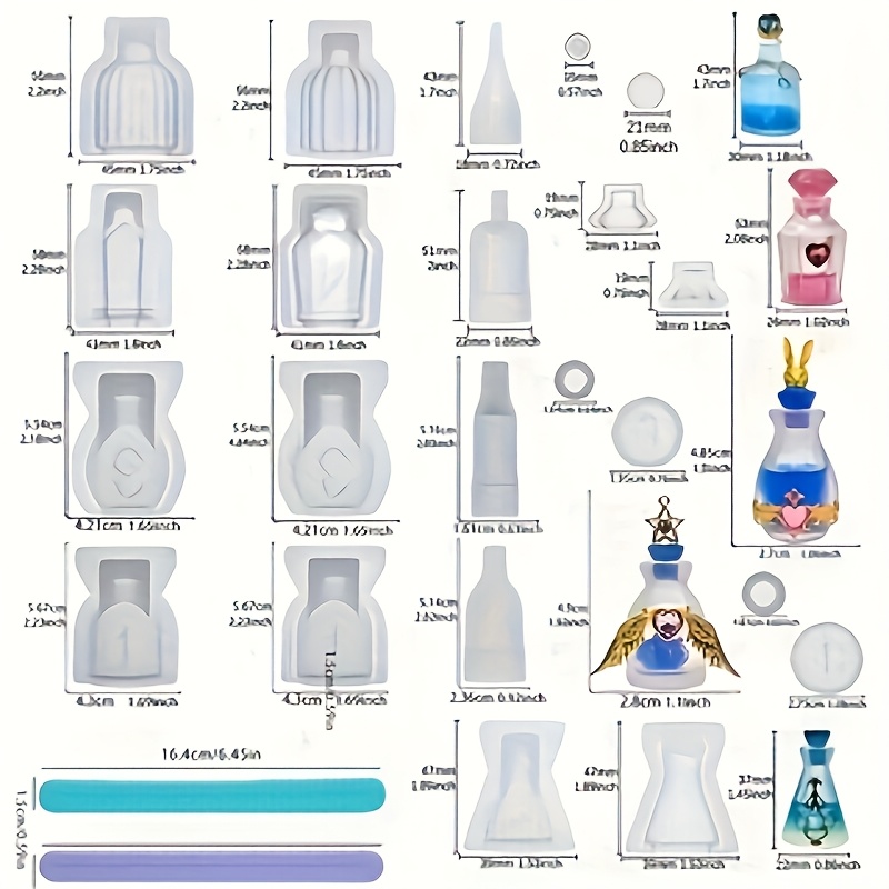 ชุดแม่พิมพ์ซิลิโคนเรซินรูปขวดน - Resin Kit Cast บทวิจารณ์และราคา