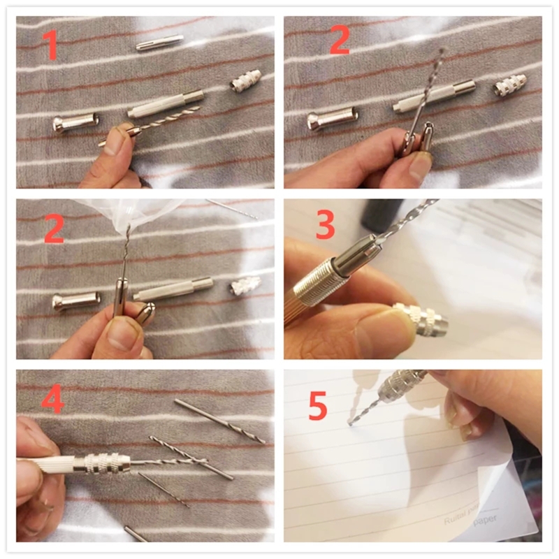 ดอกสว่านเจาะมือแบบมืออาชีพหัวเ - Pin Vice Micro บทวิจารณ์และราคา
