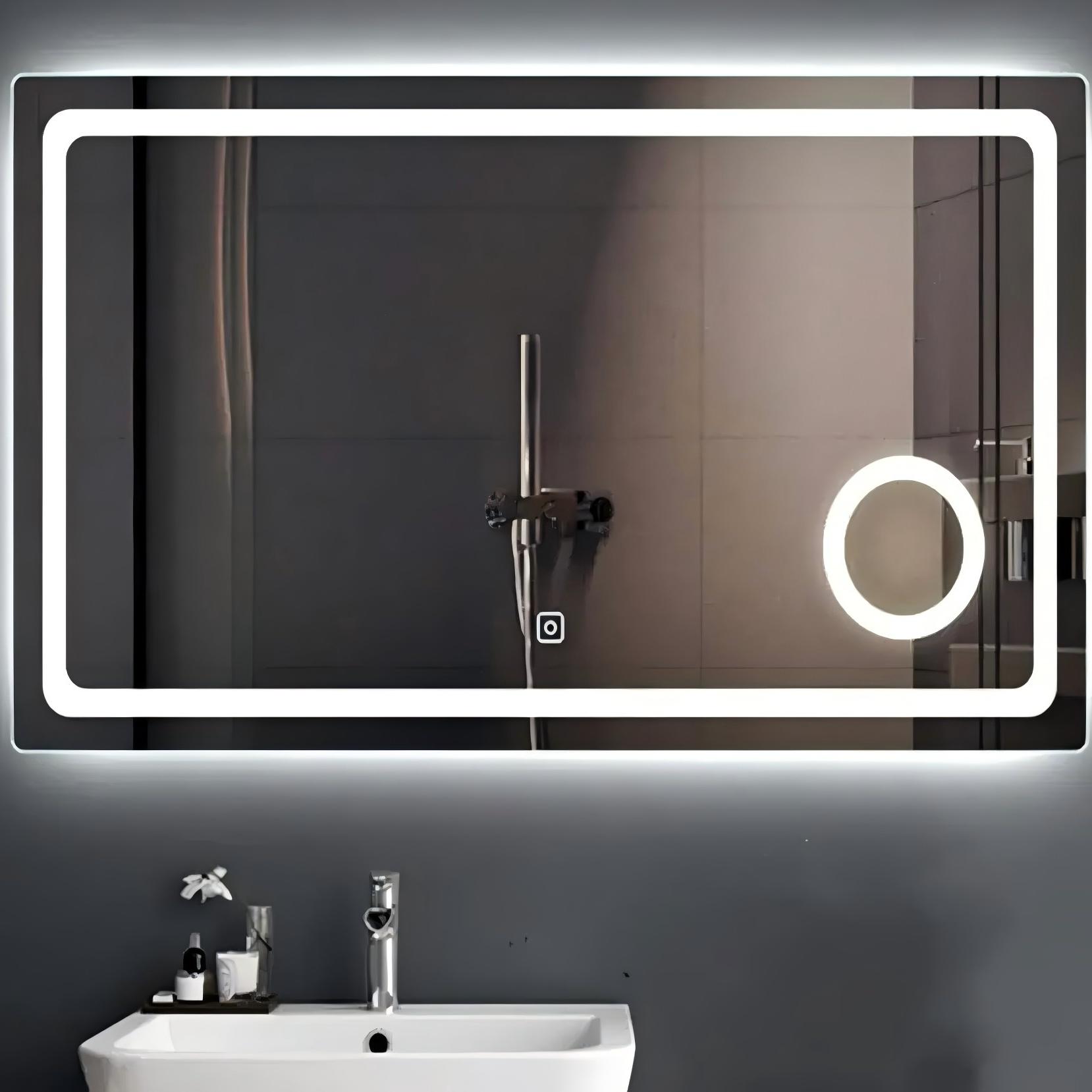 กระจกแต่งหน้าติดผนังขนาดพิเศษพ - Magnifier With Light บทวิจารณ์และราคา