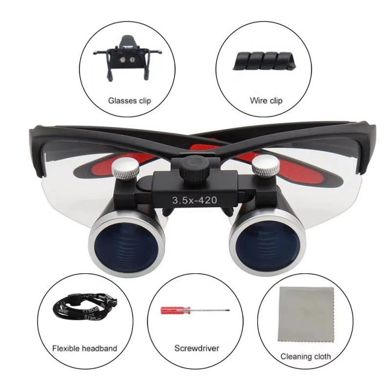แว่นขยายแบบสองตาสำหรับทันตกรรม - Magnifier With Light บทวิจารณ์และราคา