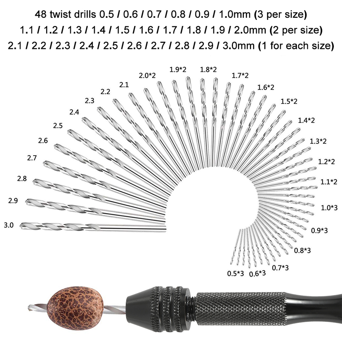 ชุดดอกสว่านขนาดเล็ก 57/21 ชิ้น - Pin Vice Micro บทวิจารณ์และราคา