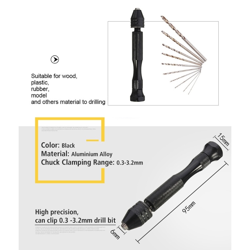 Micro Mini เจาะมือ Bits ชุดคู่ - Pin Vice Micro บทวิจารณ์และราคา