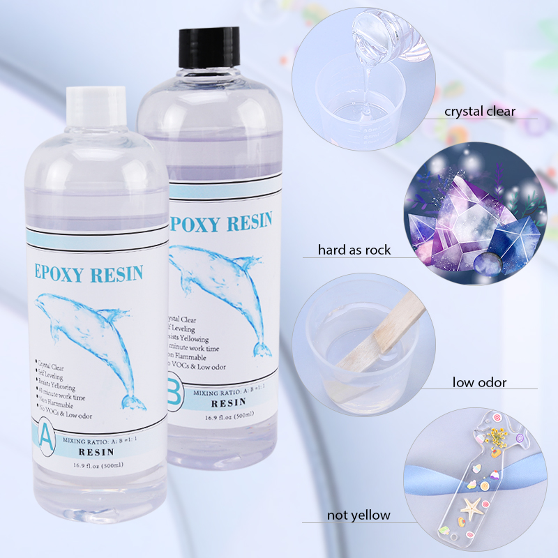 1:1 เรซินอีพ็อกซี่ใส Crystal C - Resin Kit Cast บทวิจารณ์และราคา