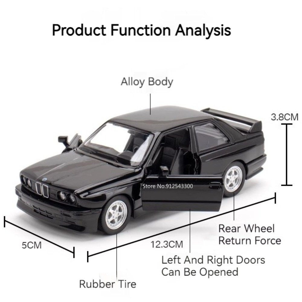 1/36 BMW M3 1987 ของเล่นรถโลหะ - Model Kit Alfa Romeo บทวิจารณ์และราคา