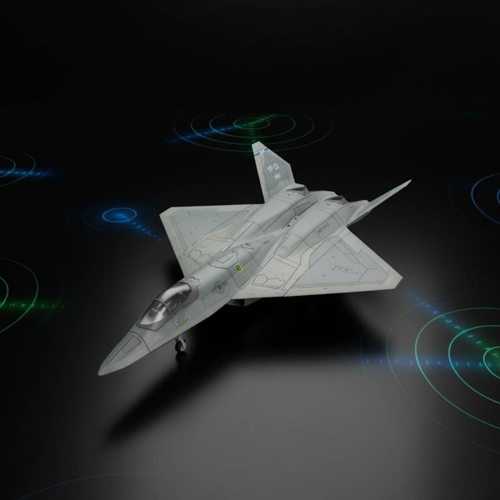 YF-23 โมเดลเครื่องบิน Glueno-G - Model Kit Glue บทวิจารณ์และราคา