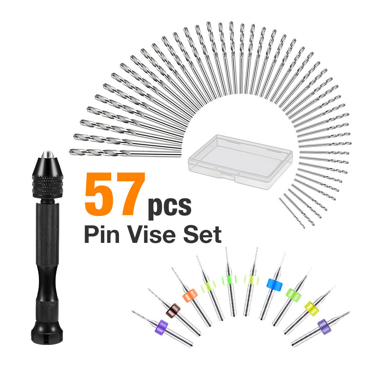 57ชิ้นเหล็กอัลลอยด์เหล็กปลายสว - Pin Vice Micro บทวิจารณ์และราคา