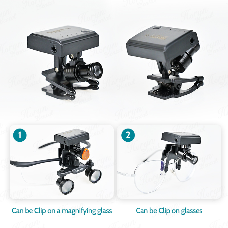ทันตกรรม 5W ไร้สาย LED ไฟหน้าพ - Magnifier With Light บทวิจารณ์และราคา