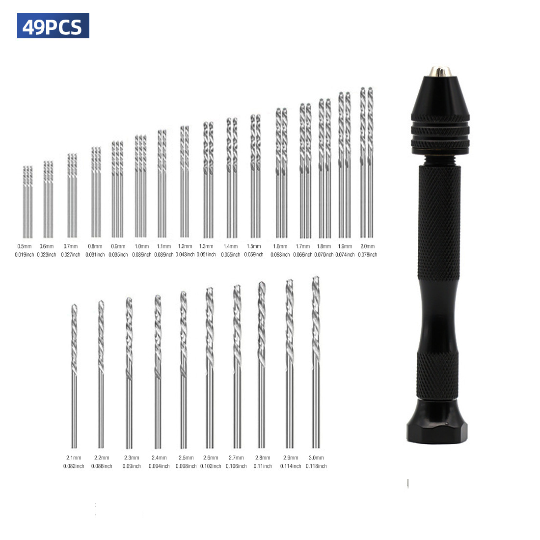 ชุดดอกสว่านขนาดเล็ก 49 ชิ้น พร - Pin Vice Micro บทวิจารณ์และราคา