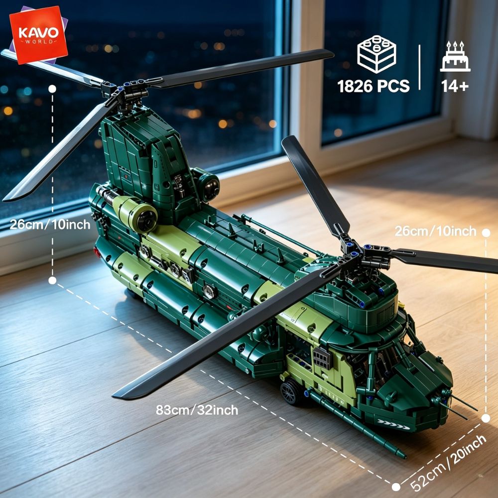KAVOWORLD ชุดตัวต่อเฮลิคอปเตอร - Model Kit Levels บทวิจารณ์และราคา